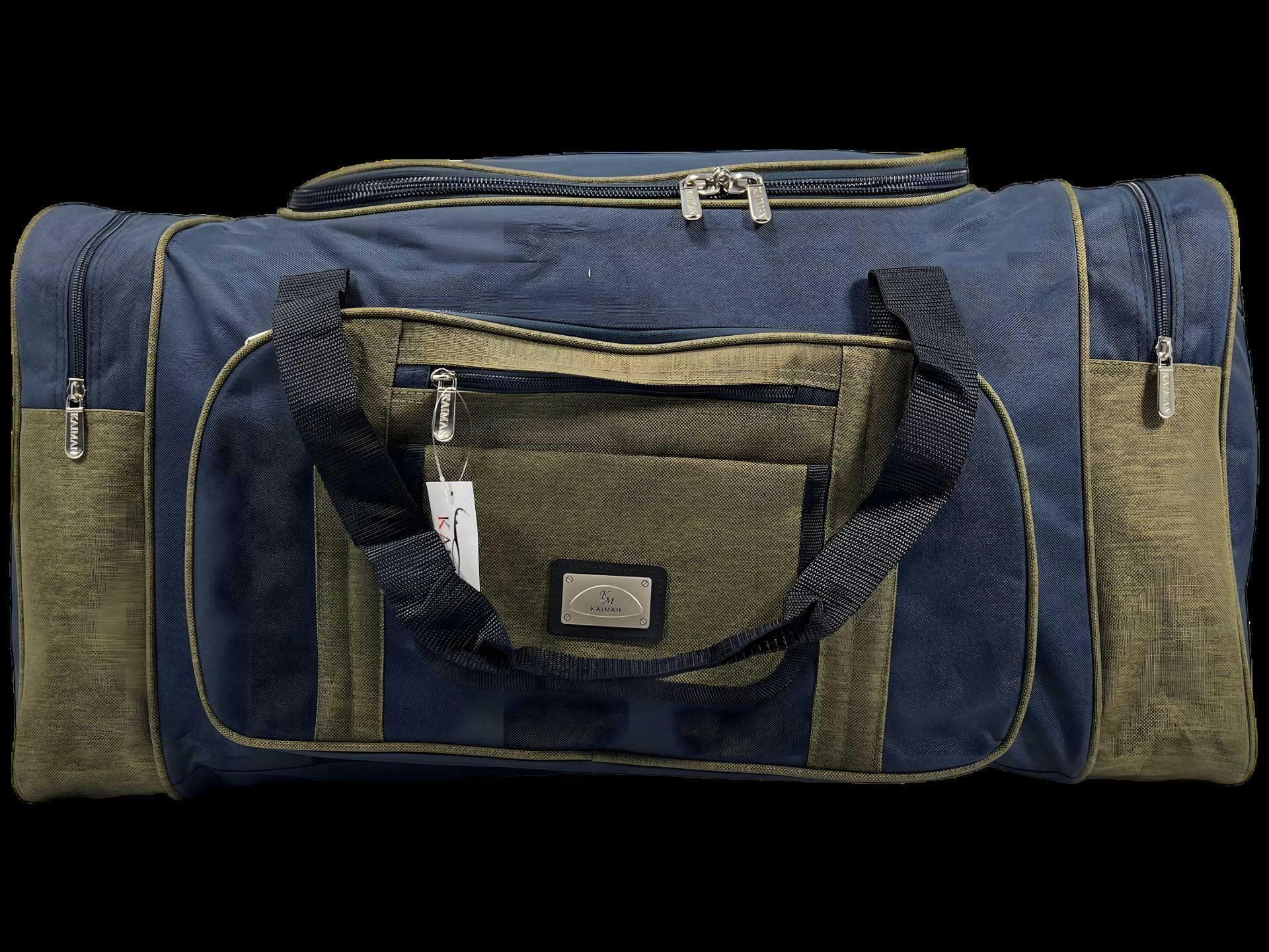 Дорожня сумка з шістьма відділеннями, 80 л, синя з зеленим Дорожня сумка з шістьма відділеннями, 80 л, синя з зеленим