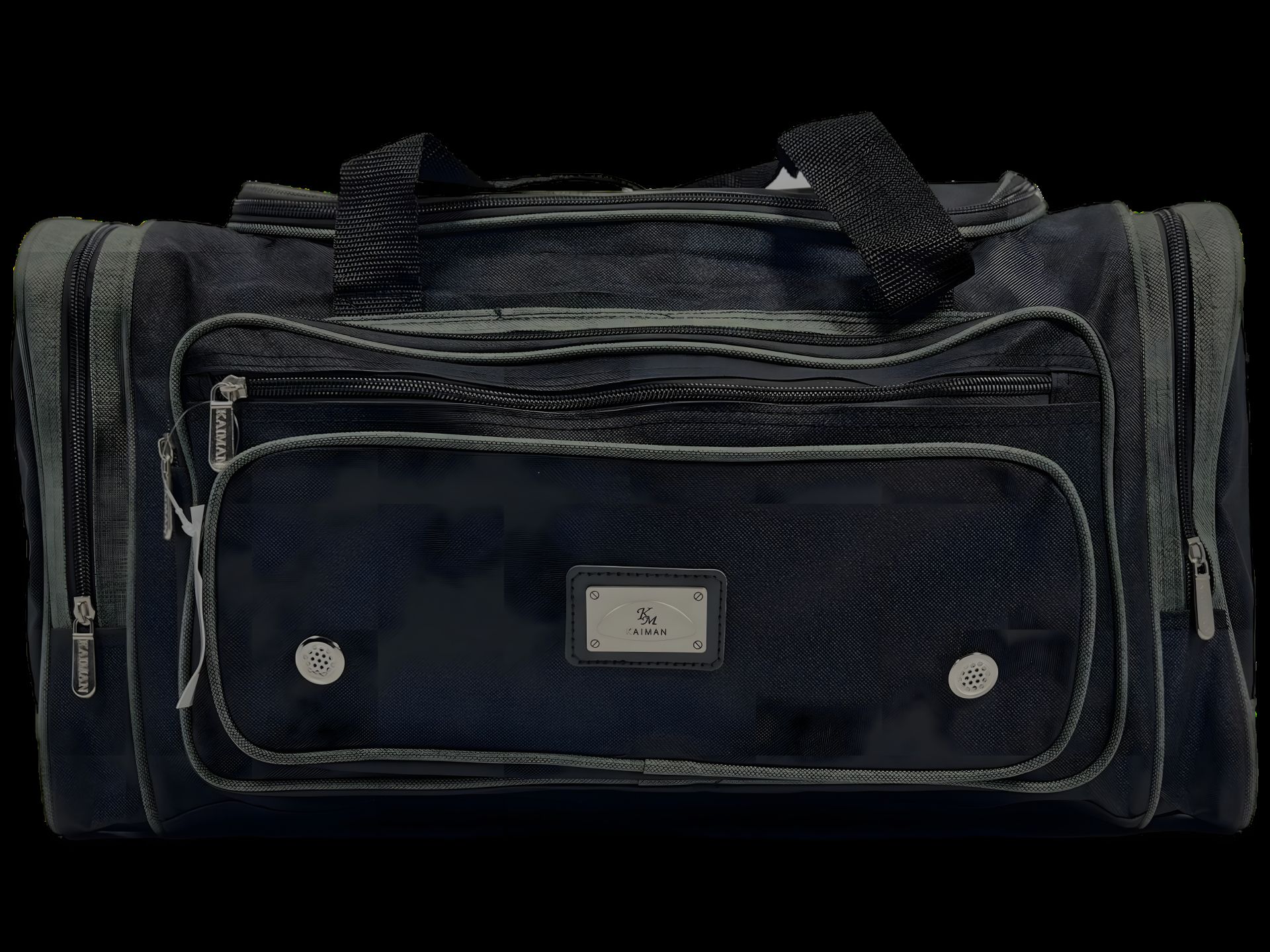 Сумка дорожня на шість відділеннь, чорна з сірим 45 л Сумка дорожня на шість відділеннь, чорна з сірим 45 л