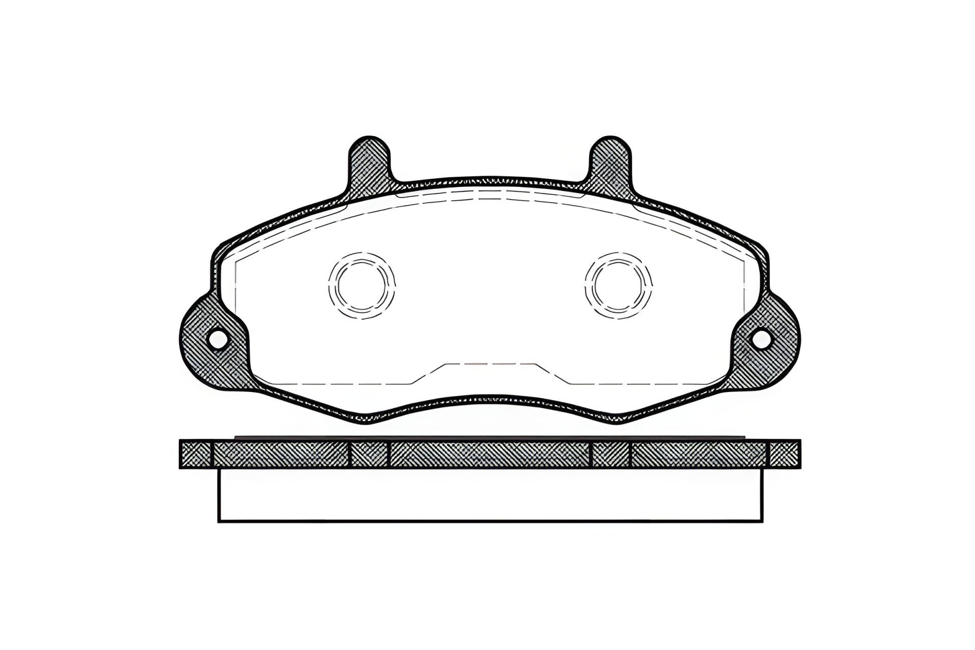 Комплект тормозных колодок, дисковый тормоз FORD TRANSIT, REMSA (039100) Комплект тормозных колодок, дисковый тормоз FORD TRANSIT, REMSA (039100)