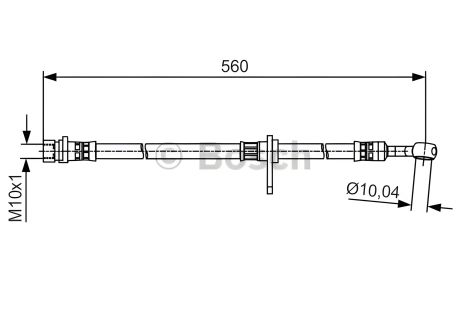 Гальмівний шланг для HONDA CIVIC, BOSCH (1987481512)