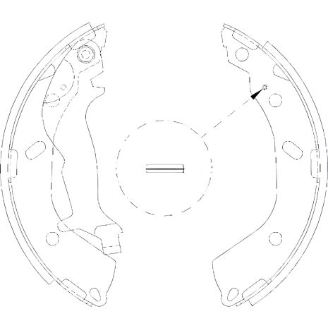 Комплект тормозных колодок HYUNDAI GETZ; CHRYSLER SARATOGA, REMSA (419300)