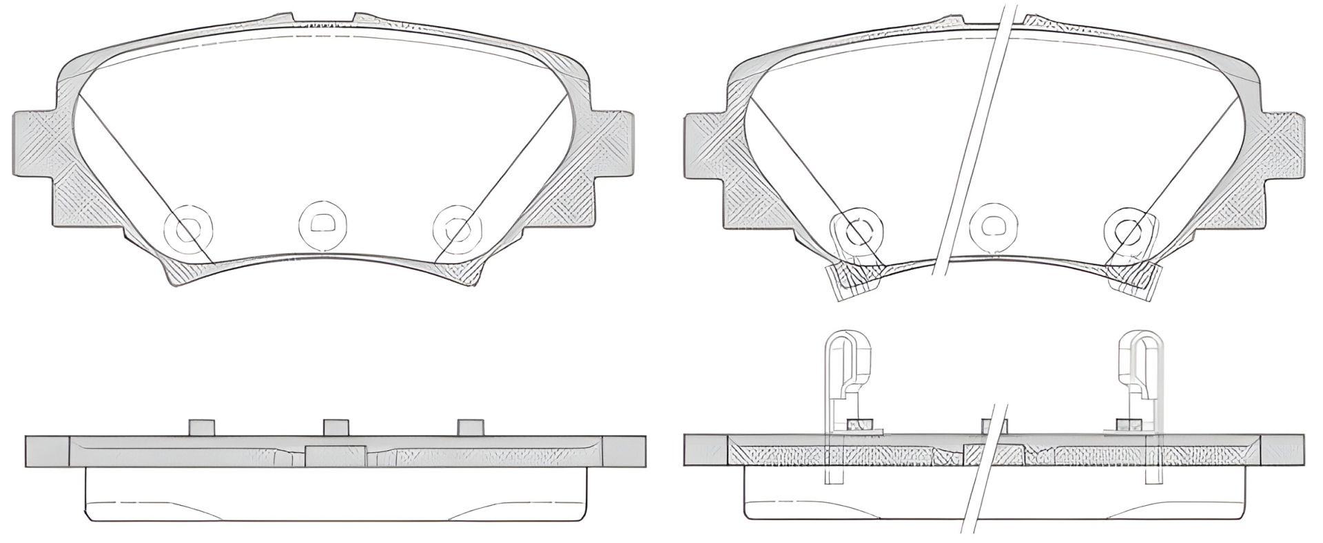 Комплект дискових гальмівних колодок MAZDA 3, REMSA (157002) Комплект дискових гальмівних колодок MAZDA 3, REMSA (157002)