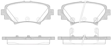 Колодки гальмівні для MAZDA 3, WOKING (P1470302)