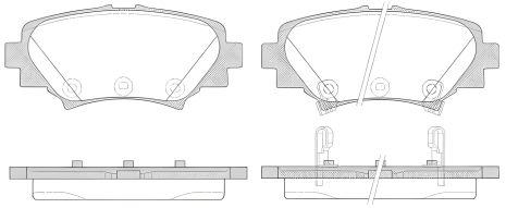 Тормозных колодок комплект, дисковый тормоз MAZDA 3, REMSA (157002)