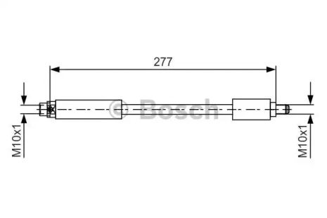 Шланг тормозной BMW X4, BOSCH (1987481616)