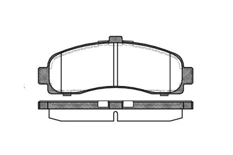 Комплект тормозных колодок, дисковый тормоз NISSAN MICRA, REMSA (043110)