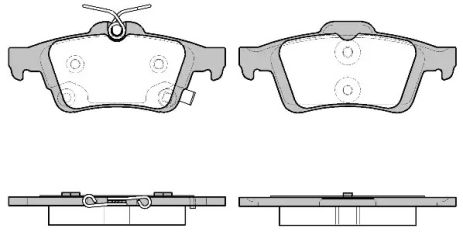 Комплект тормозных колодок FORD FOCUS, WOKING (P942311)