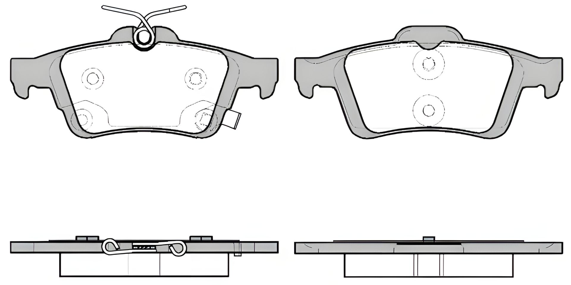 Гальмівних колодок комплект FORD FOCUS, WOKING (P942311) Гальмівних колодок комплект FORD FOCUS, WOKING (P942311)