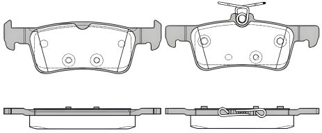 Тормозные колодки, дисковый тормоз PEUGEOT 308 комплект, REMSA (156310)