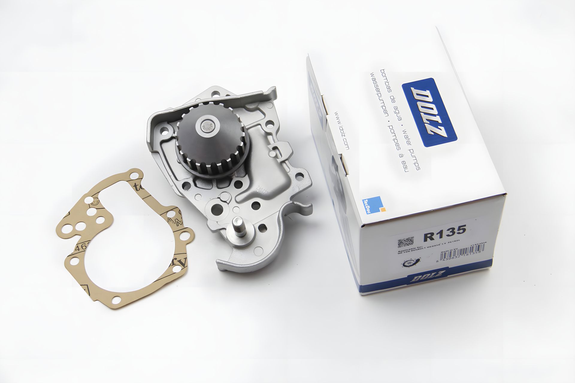 Водяний насос (помпа) DACIA LOGAN, RENAULT SANDERO/STEPWAY, DOLZ (R135) Водяний насос (помпа) DACIA LOGAN, RENAULT SANDERO/STEPWAY, DOLZ (R135)