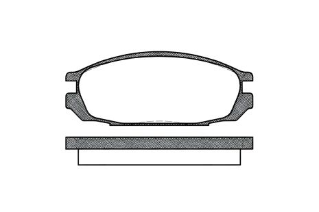 Гальмівних колодок комплект, дискове гальмо NISSAN PATROL, REMSA (029200)