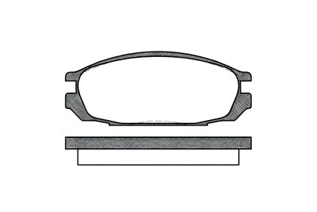 Комплект тормозных колодок Nissan Patrol, Remsa (029200)