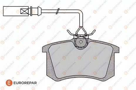 Тормозные колодки и диски для VW GOLF V , FORD GALAXY, EUROREPAR (1619791880) Тормозные колодки и диски для VW GOLF V , FORD GALAXY, EUROREPAR (1619791880)