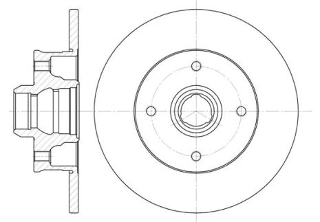 Диск тормозной SEAT CORDOBA, VW GOLF, REMSA (602400)