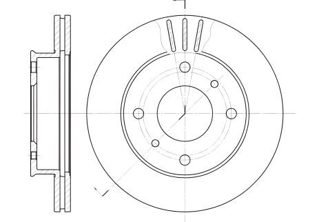 Гальмівний диск NISSAN PRIMERA, REMSA (611310)