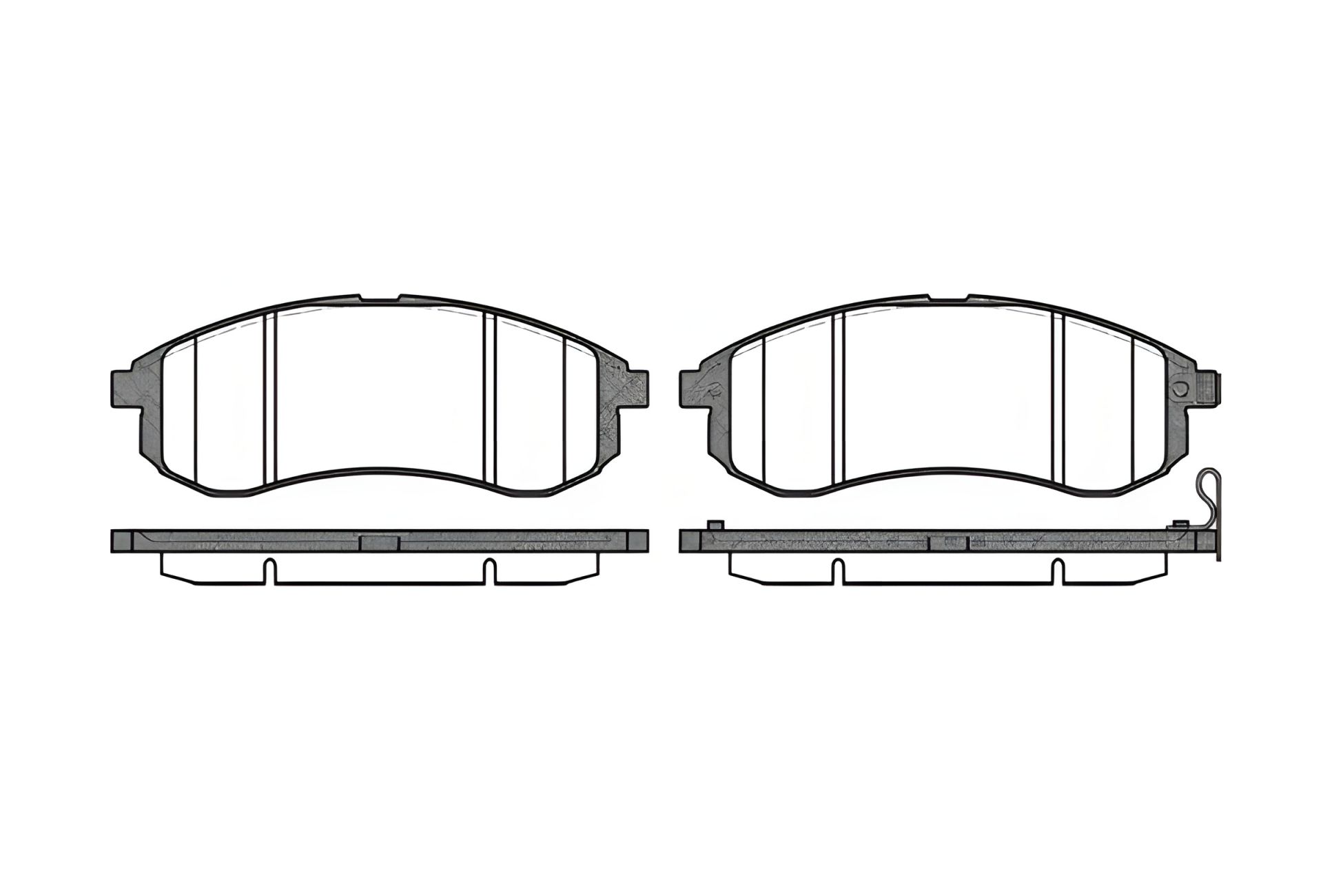 Гальмівні колодки MITSUBISHI L 200, REMSA (112901) Гальмівні колодки MITSUBISHI L 200, REMSA (112901)