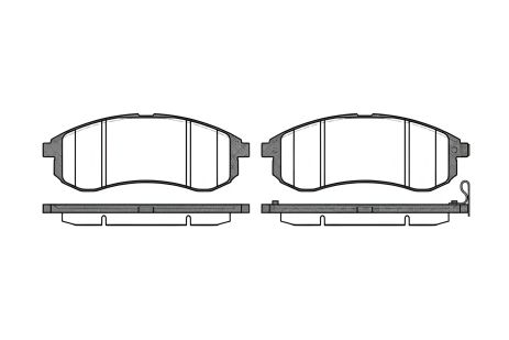 Гальмівні колодки MITSUBISHI L 200, REMSA (112901) Гальмівні колодки MITSUBISHI L 200, REMSA (112901)