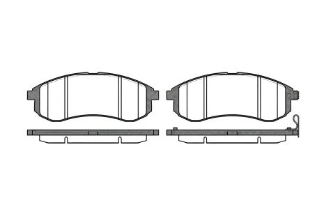 Тормозные колодки в комплекте для MITSUBISHI L200, REMSA (112901) Тормозные колодки в комплекте для MITSUBISHI L200, REMSA (112901)