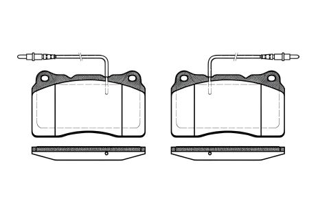 Disкові гальмівні колодки, комплект FIAT ULYSSE, LANCIA PHEDRA, REMSA (066614)