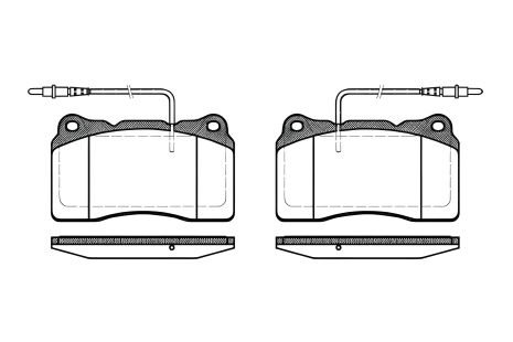 Комплект дисковых тормозных колодок FIAT ULYSSE, LANCIA PHEDRA, REMSA (066614)