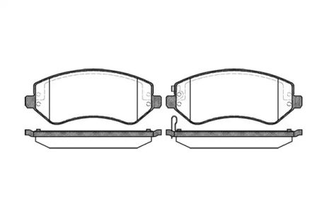 Комплект тормозных колодок DODGE CARAVAN, JEEP CHEROKEE, CHRYSLER VOYAGER, WOKING (P907302)