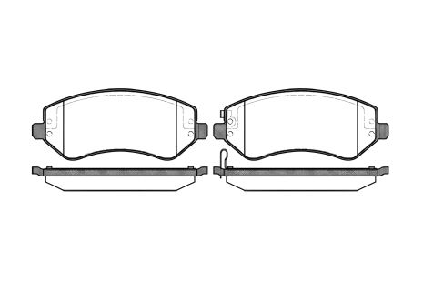 Комплект тормозных колодок для DODGE CARAVAN и JEEP CHEROKEE от REMSA (080702)