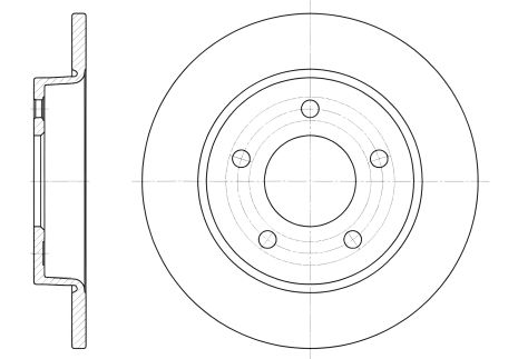 Гальмівний диск MAZDA 3, REMSA (690600) Гальмівний диск MAZDA 3, REMSA (690600)