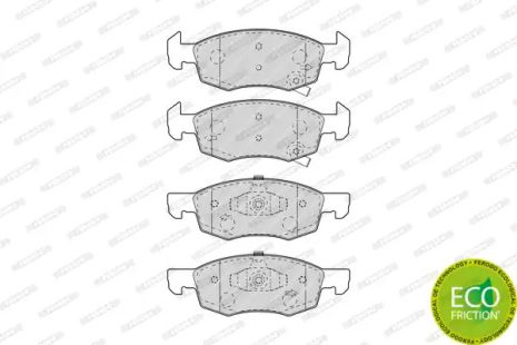 Комплект гальмівних колодок, дискове гальмо OPEL CORSA, OPEL CORSAVAN, FERODO (FDB4866)