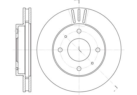 Диск тормозной KIA JOICE, VOLVO V40, REMSA (639411)