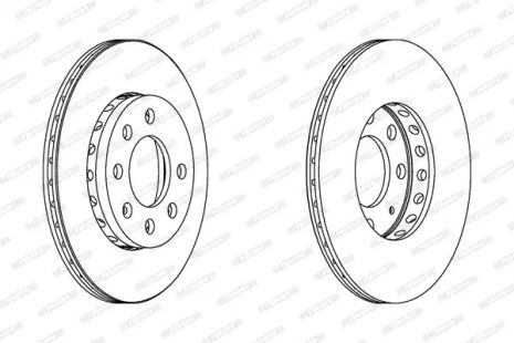 Диск гальмівний AUDI A2, VW LUPO, FERODO (DDF1161C)