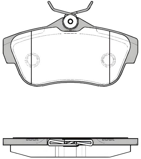 Гальмівних колодок комплект, дискове гальмо TOYOTA PROACE, FIAT SCUDO, REMSA (129900)
