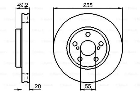 Гальма Toyota Carina, Bosch (0986478858)