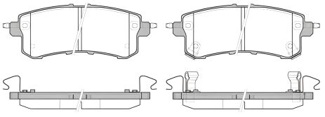 Комплект колодок тормозных для дисков NISSAN PATROL и INFINITI QX80, WOKING (P1547302)