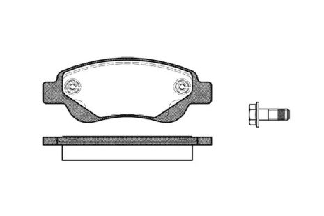 Гальмівні колодки, Geely Panda, Toyota Aygo, REMSA (117700)