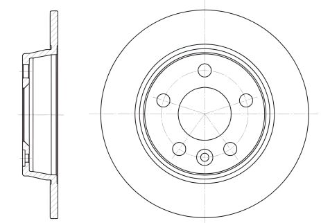 Тормозной диск для VW SHARAN, FORD GALAXY, REMSA (645300)