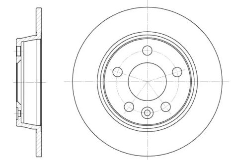 Диск тормозной VW SHARAN, FORD GALAXY, REMSA (645300)