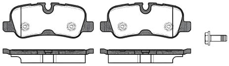 Комплект тормозных колодок для дискового тормоза LAND ROVER, WOKING (P1059310)