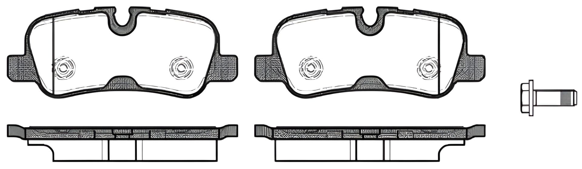 Комплект тормозных колодок LAND ROVER, дисковый тормоз, REMSA (115910) Комплект тормозных колодок LAND ROVER, дисковый тормоз, REMSA (115910)