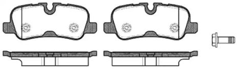 Комплект гальмівних колодок, дискове гальмо LAND ROVER, WOKING (P1059310)