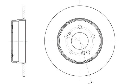 Тормозной диск CHRYSLER CROSSFIRE и MERCEDES-BENZ CLC-CLASS, REMSA (646700) Тормозной диск CHRYSLER CROSSFIRE и MERCEDES-BENZ CLC-CLASS, REMSA (646700)