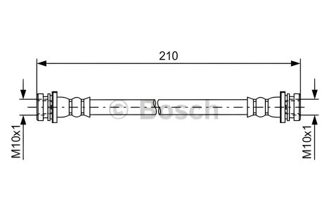 Гальмівний шланг RENAULT KOLEOS, NISSAN X-TRAIL, BOSCH (1987481628) Гальмівний шланг RENAULT KOLEOS, NISSAN X-TRAIL, BOSCH (1987481628)