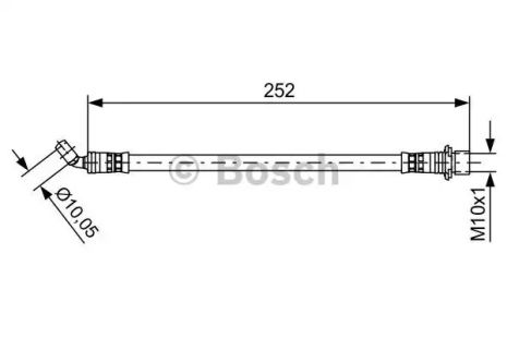 Brake Hose Lexus GX, Toyota 4, Bosch (1987481662)