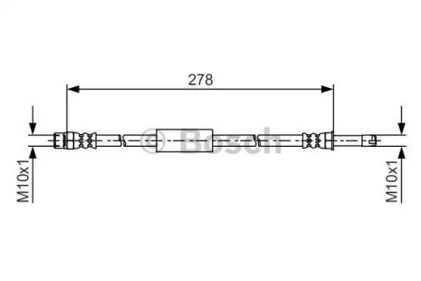 Шланг гальмівний BMW 6, BOSCH (1987481617)