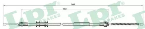 Трос ручного гальма NISSAN KUBISTAR, RENAULT KANGOO, LPR (C0702B)