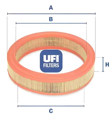 Воздушный фильтр для SKODA FELICIA, VW CADDY, UFI (3003801)
