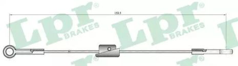 Ручний гальмівний кабель Ford Escort, LPR (C0222B)