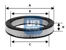 Повітряний фільтр Ford P, UFI (3093900)