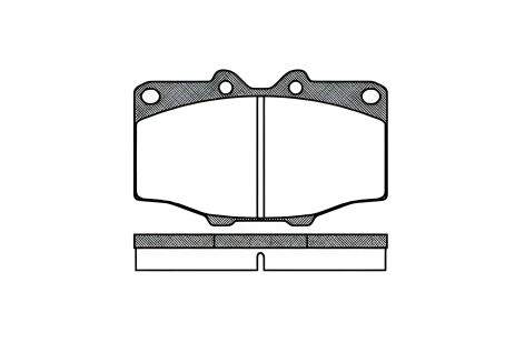 Комплект гальмівних колодок для TOYOTA HILUX, REMSA (013200)