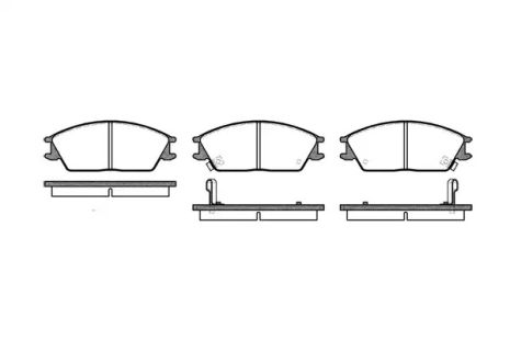 Набір гальмівних майданчиків, Hyundai Accent, Honda Accord, REMSA (022402)