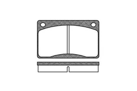 Комплект тормозных колодок, дисковый тормоз VOLVO 260, REMSA (004230)